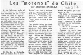 Los "morenos" de Chile
