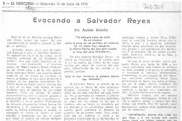 Evocando a Salvador Reyes