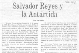 Salvador Reyes y la Antártida