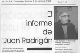 El Informe de Juan Radrigán.