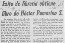 Exito de librería obtiene libro de Héctor Pumarino S.