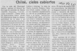 Chiloé, cielos cubiertos