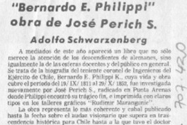 "Bernardo E. Philippi" obra de José Perich S.