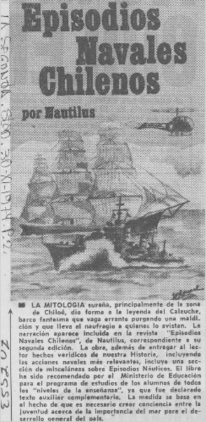 Episodios navales chilenos.