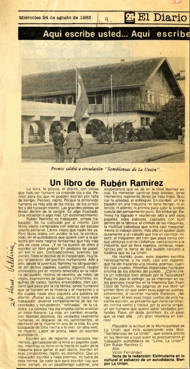 Un libro de Rubén Ramírez