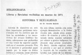 Historia y sexualidad.