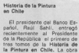 Historia de la pintura en Chile.