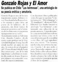 Gonzalo Rojas y el amor.