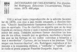 Diccionario de chilenismos