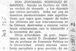 Don Zorobabel Rodríguez Benavides.