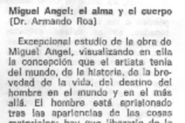 Miguel Angel: el alma y el cuerpo
