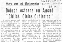 Detuch estrena en Ancud "Chiloé, cielos cubiertos".