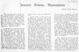 Jenaro Prieto, humorista