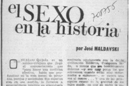 El sexo en la historia