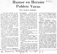 Humor en Hernán Poblete Varas