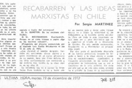Recabarren y las ideas marxistas en Chile