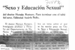 Sexo y educación sexual