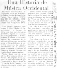 Una Historia de música occidental. Una Historia de música occidental.