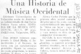 Una Historia de música occidental. Una Historia de música occidental.