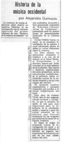 Historia de música occidental Historia de música occidental