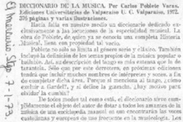 Diccionario de la música. Diccionario de la música.