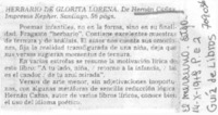 Herbario de Glorita Lorena.
