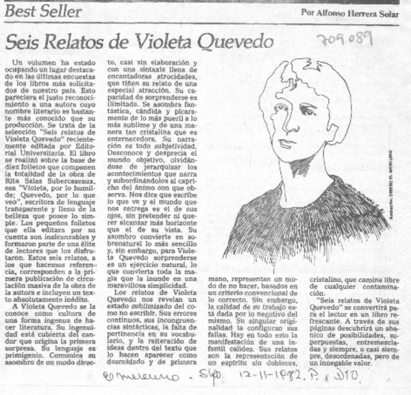 Seis relatos de Violeta Quevedo