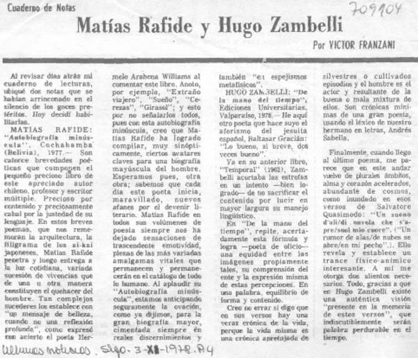 Matías Rafide y Hugo Zambelli