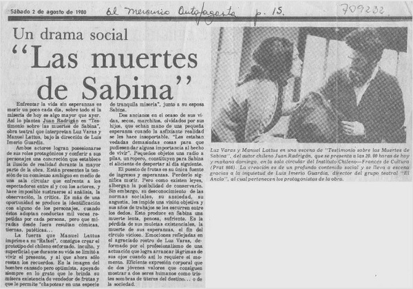 Las Muertes de Sabina.