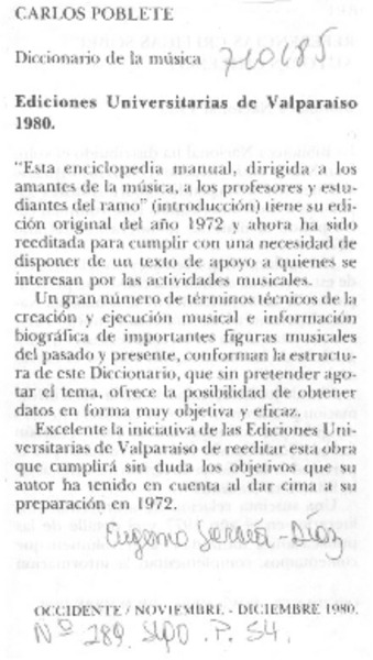 Diccionario de la música