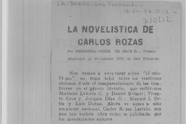 La novelística de Carlos Rozas