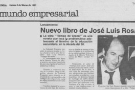 Nuevo libro de José Luis Rosasco.