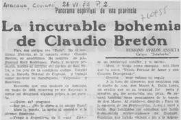 La incurable bohemia de Claudio Bretón