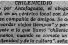 Chilenicidio.