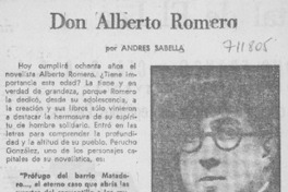 Don Alberto Romero