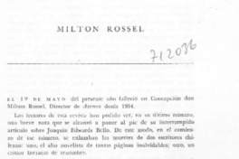Milton Rossel.