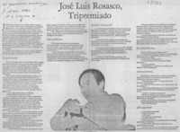 José Luis Rosasco, tripremiado (entrevista)