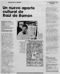 Un Nuevo aporte cultural de Raúl de Ramón.