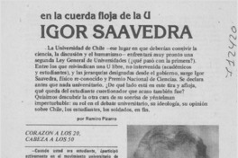 Igor Saavedra [entrevista]