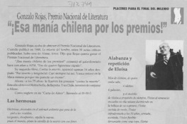 "¡Esa manía chilena por los premios!".