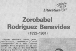 Zorobabel Rodríguez Benavides (1832-1901)