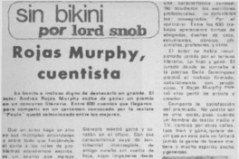 Rojas Murphy, cuentista