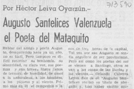 Augusto Santelices Valenzuela el poeta del Mataquito
