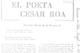 El poeta César Roa