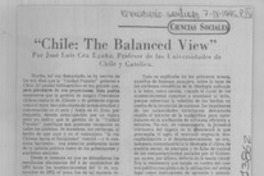 Chile, the balanced view"