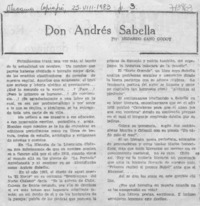 Don Andrés Sabella