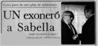 UN exoneró a Sabella.