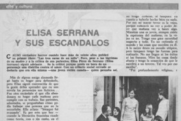 Elisa Serrana y sus escándalos