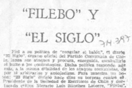 "Filebo" y "El Siglo".
