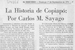 La historia de Copiapó: por Carlos M. Sayago
